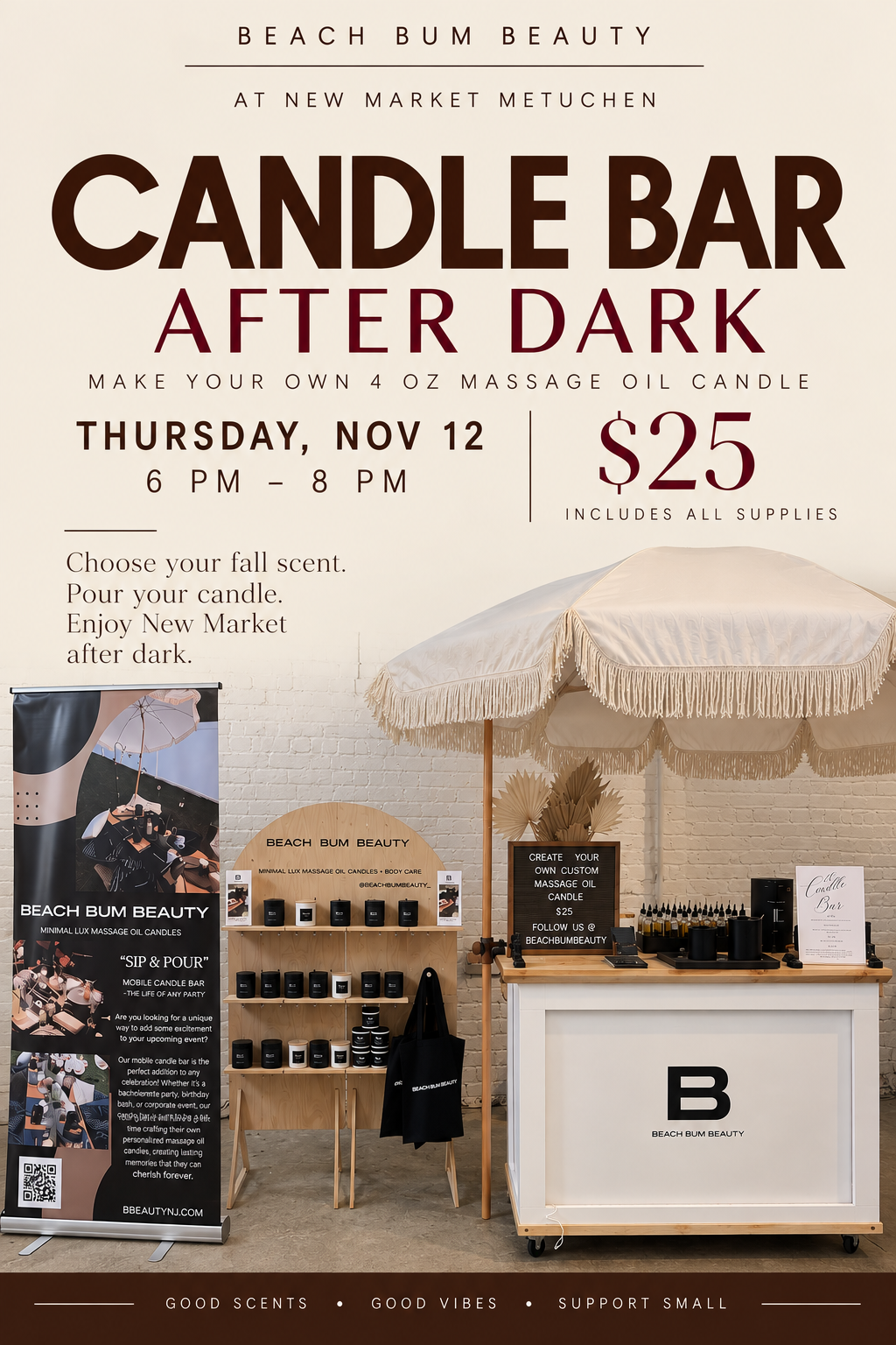 New Market Night Market Candle Making Bar