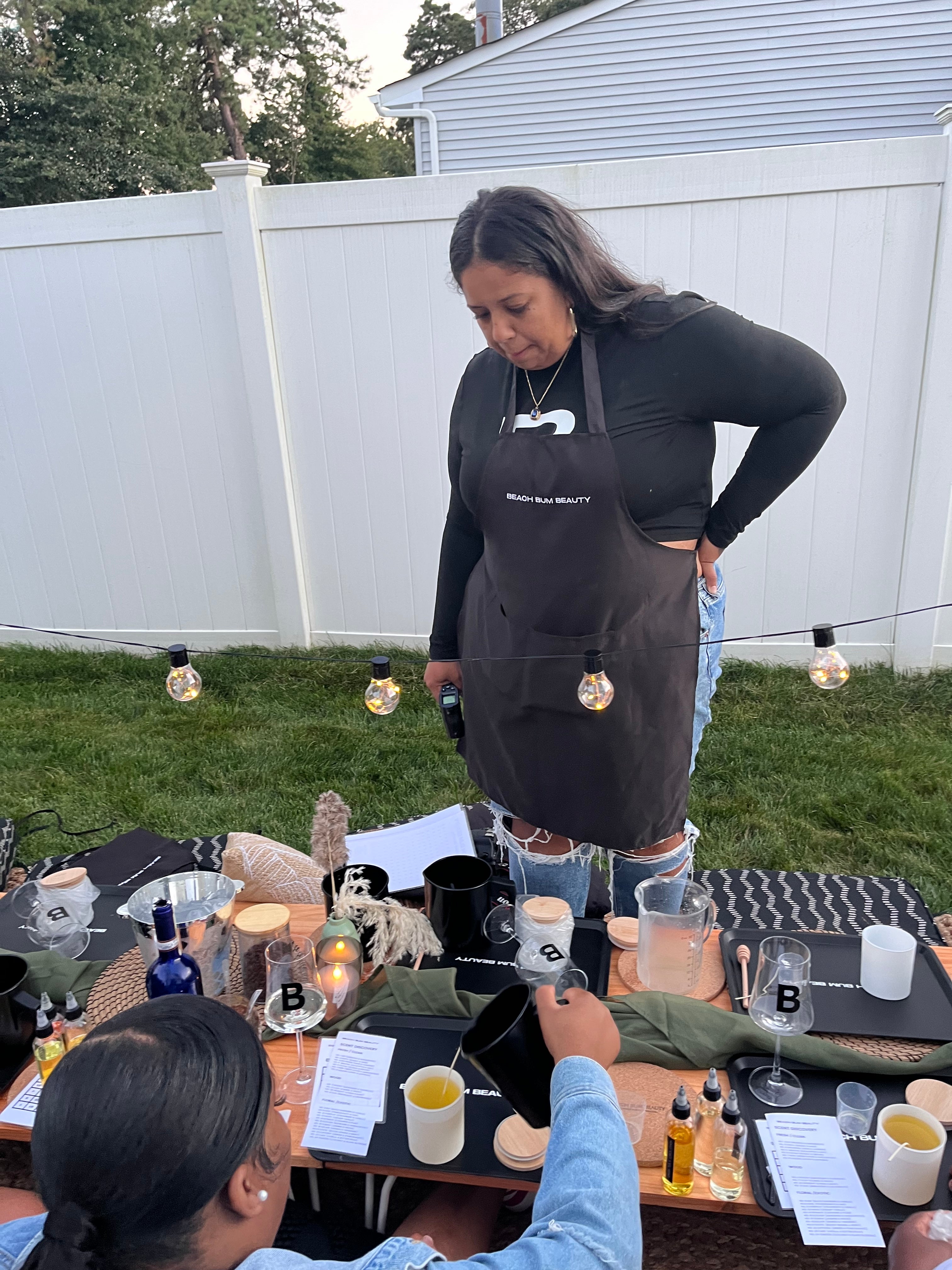Babes In Business X Beach Bum Beauty Boho Candle Making Experience