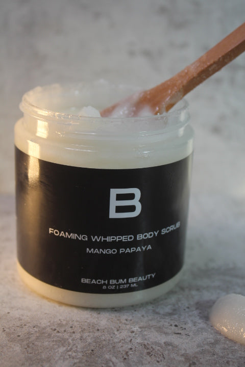 Foaming Whipped body scrub