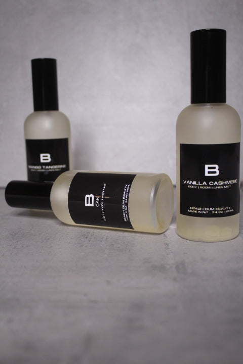 room, body, facial, + linen mist